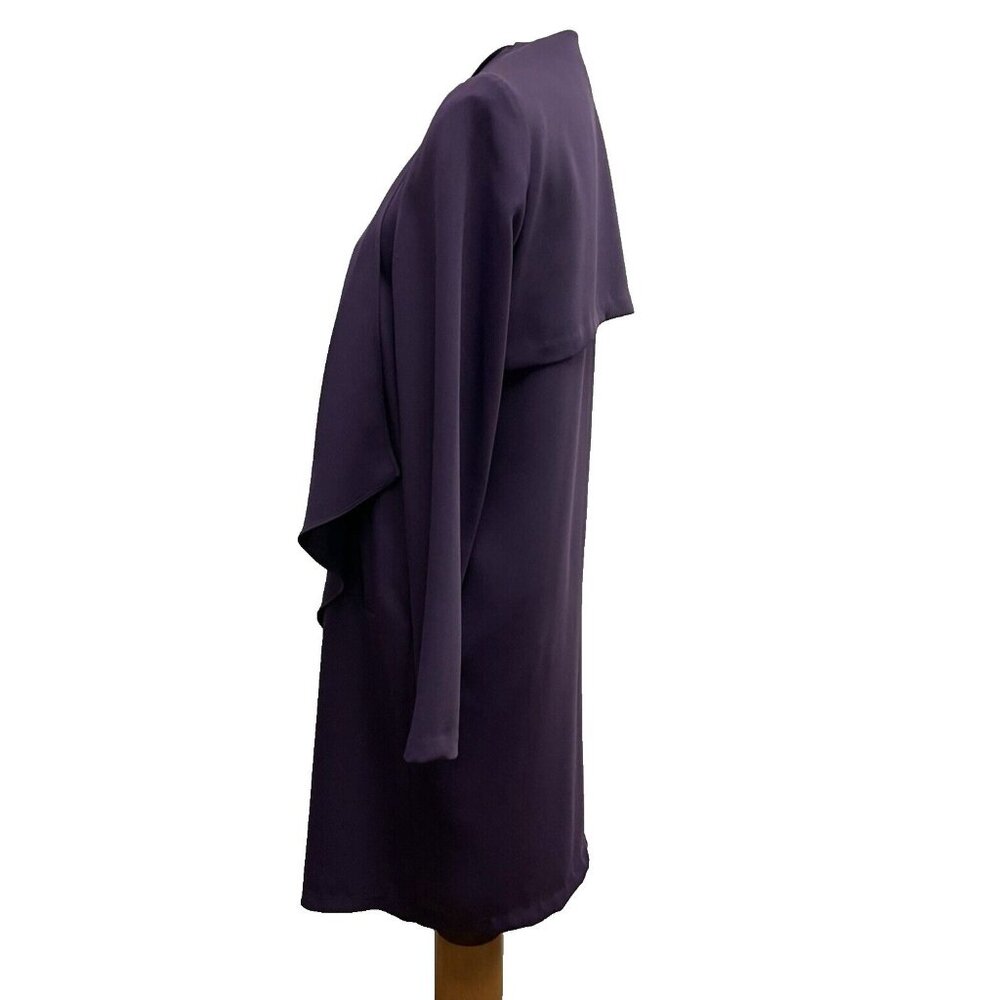 Jones Studio Women's Cardigan Open Front Long 100% Polyester Size Small Purple - Picture 8 of 10